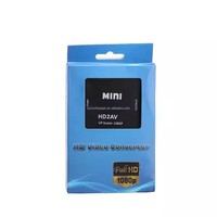 Escoson Mini 1080P HD Video Adapter untuk Konverter Kabel Audio Video Game 360 ​​Hitam Putih