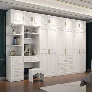 Armario Minimalista Ensamblado de 5-6 <span class=keywords><strong>Puertas</strong></span>, Mueble de Almacenamiento Grande para Dormitorio, Organizador de Ropa que Ahorra Espacio - Product Image 1