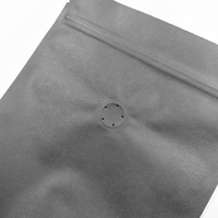 Sac de café en gros d'approvisionnement d'usine avec pochette debout avec valve sacs d'emballage en plastique de feuille d'aluminium zip-lock