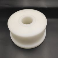 Galet de guidage de câble en nylon PA66, rouleau à gorge en U en nylon moulé, usiné CNC, anti-usure, pour treuil de grue