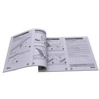 Catalogue en papier couleur imprimé personnalisé certifié fuchsia, manuel d'instruction du produit, livret d'instructions