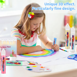 24 colores de bolígrafos de cera 3D no tóxicos, pinturas orgánicas para velas pintadas a mano, ideales para decoraciones de fiestas. - Product Image 2