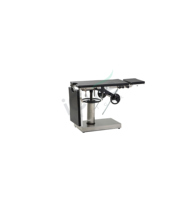 Table d'opération manuelle 2000*480mm en acier inoxydable 304 avec pont rénal 100mm, hauteur réglable, pour hôpital, clinique, chirurgie générale
