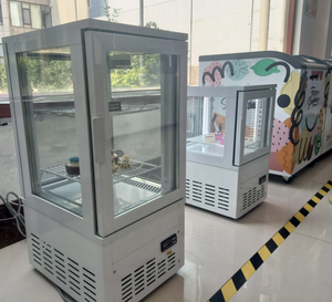 Thương mại bánh hiển thị tủ lạnh đồ uống làm lạnh với 4 mặt kính hiển thị dọc - Product Image 4
