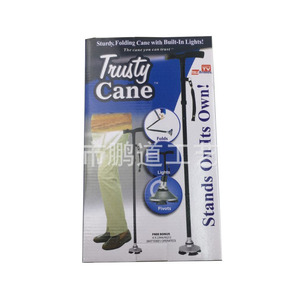 ไม้เท้าพับได้ Pudi พร้อมไฟส่องสว่าง แบบยืดหดได้ 5 ท่อน สำหรับผู้สูงอายุ ใช้เดินป่าหรือเดินทั่วไป - Product Image 2
