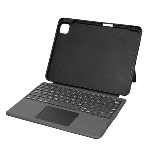 Étui clavier sans fil ultra-fin 5.0 <span class=keywords><strong>en</strong></span> cuir PU avec support pour stylet et pavé tactile pour le nouvel <span class=keywords><strong>iPad</strong></span> Pro 11'' (M4) 2024 - Product Image 1