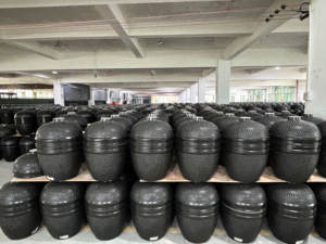 Auplex 21-Inch Cerámica Kamado Outdoor Green Grill BBQ Fabricante's Charcoal <span class=keywords><strong>Asador</strong></span> De Carbon Encendido Automático Clay - Product Image 6