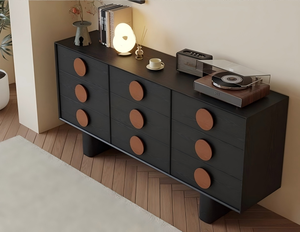 Mueble de Almacenamiento con Cajones de Madera Maciza Estilo Vintage para Comedores y Hogares - <span class=keywords><strong>Aparador</strong></span> Sunset - Product Image 3