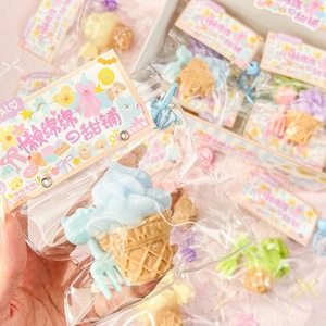 Ice Cream Cone Sensory Fidget Squeeze <b>Toy</b>-Super Soft Plastic Stress Relief 12-Piece Color <b>Box</b> Set for Girls - Product Image 2