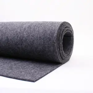 Grey color 3mm thickness 100% Nomex Meta Aramid needle punch nonwoven wool Felt for fire fighter suit moisture barrier