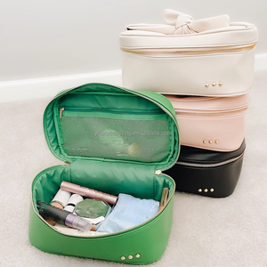 Portable Fermeture À Glissière En Cuir Végétalien Cosmétique Sac À La Mode <span class=keywords><strong>Maquillage</strong></span> Solution De Stockage <span class=keywords><strong>Pas</strong></span> <span class=keywords><strong>Cher</strong></span> Manipulé <span class=keywords><strong>Maquillage</strong></span> Cas - Product Image 5