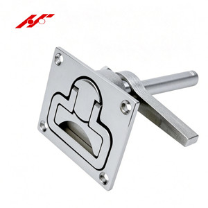 Hydro Marine Yacht Stainless Steel <b>Hose</b> Floor Buckle Hatch Latch Flush Turning Lift Handle and Ring Turning <b>Lock</b> Hardware Access - Product Image 1