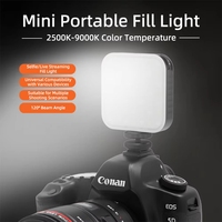 ST-68 Mini Projecteur LED RGB d'extérieur pour photographie, éclairage doux, lampe d'appoint CRI Ra>95 2500-9000K, vidéo 6W, 20 effets, alimenté par batterie