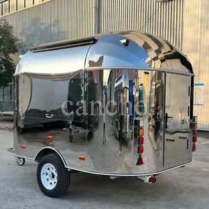 Remorque alimentaire mobile de haute qualité, entièrement équipée, pour la restauration en plein air - Product Image 4