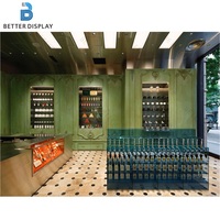 Vitrine de présentation de parfums de luxe, étagère de présentation de cosmétiques à LED, présentoir de vente au détail personnalisé pour les produits de maquillage et de soin de la peau