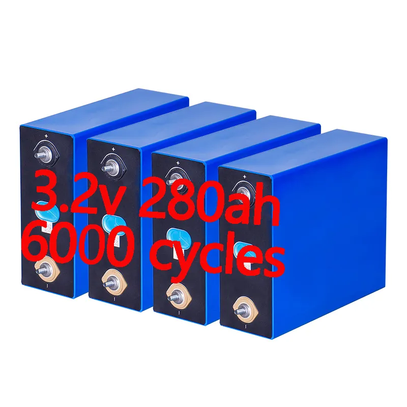 DIY 230Ah 280Ah 304Ah 3.2V Lifepo4 Batterie गहरे चक्र 6000 चक्र 3 के लिए 2V 280Ah Lifepo4 लिथियम बैटरी सौर भंडारण प्रणाली