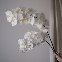 Orchidées artificielles papillon 3D de haute qualité, faites à la main, effet toucher réel, hydratantes, pour la décoration de la maison, de mariage et de Noël