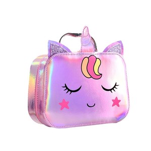 Trousse de <span class=keywords><strong>Maquillage</strong></span> <span class=keywords><strong>Licorne</strong></span> pour Enfants avec Miroir LED, Boîte de Rangement Pliable en PU, Sac de <span class=keywords><strong>Maquillage</strong></span> Portable - Product Image 5