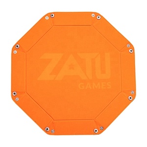 <span class=keywords><strong>Plateau</strong></span> à dés pliable en cuir PU velours doux pour les amateurs <span class=keywords><strong>de</strong></span> jeux <span class=keywords><strong>de</strong></span> société DND - Product Image 3
