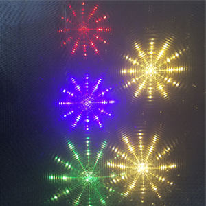 Prenez des échantillons de film d'éclairage de film en PVC rigide spécial Hydra Gossip Hexagonal <span class=keywords><strong>Star</strong></span> Six Leaves Flower Tornado Filter Material - Product Image 3