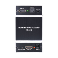 Extracteur audio HDMI, convertisseur HDMI vers HDMI/Optique TOSLINK SPDIF/3.5mm, adaptateur séparateur