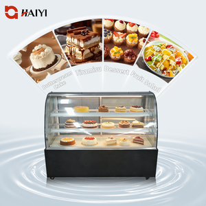 Vitrine Réfrigérée Commerciale pour Gâteaux avec Refroidissement par Air, en Acier Inoxydable, Type Vitrine Ouverte pour Pâtisseries et Desserts - Product Image 3