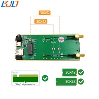 Adaptateur de module USB 3.0 ports NGFF M.2 Key B 1 porte-carte SIM 2 antennes + étui de protection pour modem GSM 4G 5G LTE WWAN en stock