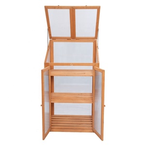 <span class=keywords><strong>Mini</strong></span> balcon en bois en plastique, offre spéciale, serre chaude, support pour plantes de jardinage, avec étagère - Product Image 4