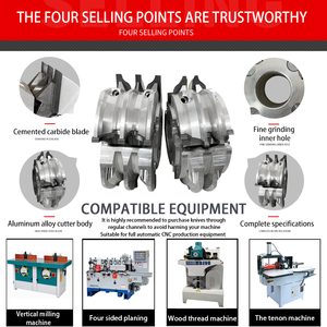Cuchillo de Corte para Marcos de Puertas de Gabinete con Recubrimiento de Diamante TiCN Desmontable y Reemplazable YUFU, Soporte Personalizado OEM, Garantía de 3 Meses - Product Image 5