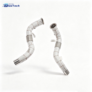 ท่อดาวน์ไปป์ประสิทธิภาพสูงสำหรับ BMW X5M F85 X6M F86 S63 4.4T V8 Twin Turbo ผลิตจากสแตนเลส 304 แบบยึดติดโดยตรง - Product Image 6
