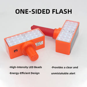 Feux <span class=keywords><strong>de</strong></span> signalisation routière rouges et bleus, feux <span class=keywords><strong>de</strong></span> circulation LED, feux clignotants solaires - Product Image 6