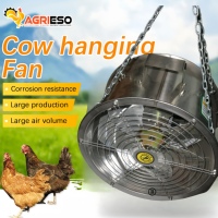 Ventilateur de circulation d'air pour volailles, ventilateur de mélange d'air pour système de ventilation des poulaillers de poulets de chair, pondeuses et reproducteurs