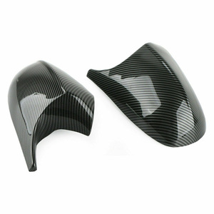 Carcasa de espejo retrovisor de fibra de carbono compatible para Bmw E90 E91 E92 08-12, juego completo de material ABS - Product Image 1