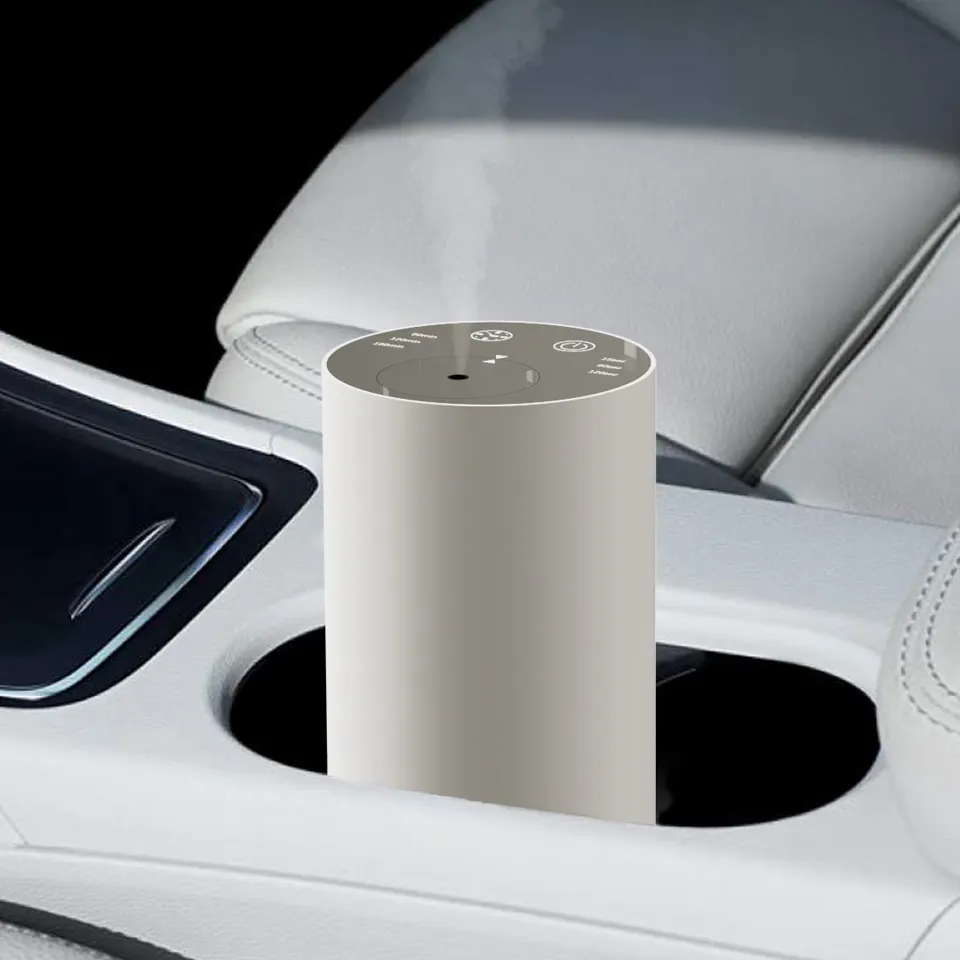 Высококачественный алюминиевый сплав на заказ с аккумулятором, роскошный автомобильный диффузор для ароматерапии, 2024 с сертификацией Rosh CE FCC PSE