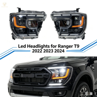 Kit de conversion de carrosserie de camionnette, systèmes d'éclairage, phares LED modifiés, feux de jour DRL pour Ranger T9 2022 2023 2024
