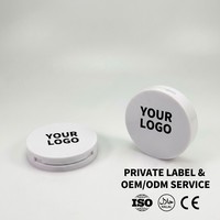 Fournisseur en gros d'emballages cosmétiques écologiques certifiés ISO CE, boîtes de poudre pressée blanches élégantes professionnelles OEM/ODM