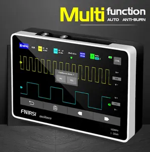 Цифровой планшетный осциллограф FNIRSI 1013D, 7 дюймов, двухканальный, 100 м, полоса пропускания 1GS, частота дискретизации, портативный мини-планшетный осциллограф