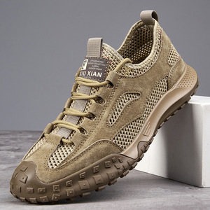 Chaussures décontractées pour hommes, grandes tailles, style rétro, respirantes, à mailles ajourées, pour la randonnée et le sport - Product Image 2