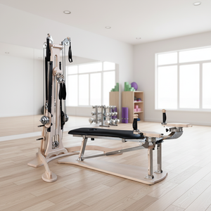 ZenRol Commercial Personnalisé pour Femmes, Chaise Tour de <span class=keywords><strong>Yoga</strong></span> Cadillac en Érable avec Rouleau Lisse Zen, Équipement de Fitness pour la Correction de la Colonne Vertébrale - Product Image 4