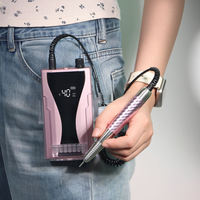 Machine à ongles professionnelle portable rechargeable sans balais 40000 tr/min 60W, équipement de salon de manucure, machine à vernis gel