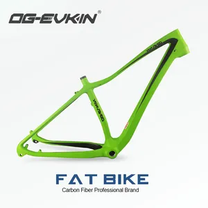 OG-EVKIN CF-041 26er ไขมันจักรยานคาร์บอนเฟรม BSA 5.0ยางคาร์บอนไฟเบอร์จักรยานหิมะ160มม.เบรคจักรยานกรอบเฟรม