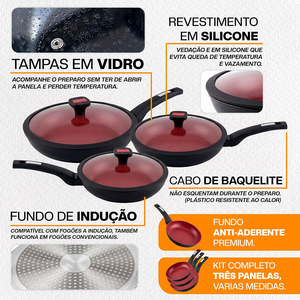 Non-Stick Marble Coated Fry <b>Pan</b> Bakelite Handle Aluminum Cookware Non-stick Forged Frying <b>Pan</b> <b>Set</b> - Product Image 3