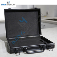 Échantillons de pierre de quartz Boya pour présentoirs et valises de carreaux - pour échantillons certifiés noir/argent