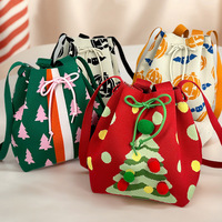 Sac à main grande capacité à bandoulière tendance Noël 2026 en crochet – Collection High Beauty