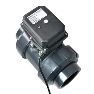 Vanne à boisseau sphérique électrique Tongheflow 1 pouce UPVC à union vraie, résistante aux acides et aux alcalis, pour le contrôle des fluides - Product Image 1