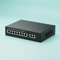 Commutateur PoE VLAN 120W avec 8 ports réseau 10/100 Mbps, capacité de commutation 2 Gbps, 2 ports Uplink, IEEE802.3af/at, alimentation intégrée