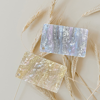 Feuille acrylique nacrée de 3mm 1/8 "couleurs de perles en plastique découpées à la taille de la feuille de panneau de plexiglas pour la découpe au laser