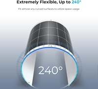 Panneau solaire flexible ETFE 100W 18V, léger et pliable pour camping‑car, bateau, caravane et systèmes hors réseau