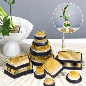 46mmL profesional kenzan japonés ikebana kenzan flor Rana redonda <span class=keywords><strong>bonsai</strong></span> Starter Kit para arreglos DIY - Product Image 3