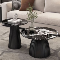 Table basse Wind Stone pour salon, bureau à domicile, style simple, luxe moderne, petite table basse avec rangement, durable